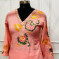 Peach Petal Reverie – Cotton 3 Piece Straight Kurta Set (RT1060)