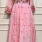 Rosewood Charm Mull Cotton Anarkali Set (RT1064)