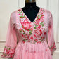 Rosewood Charm Mull Cotton Anarkali Set (RT1064)