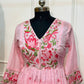 Rosewood Charm Mull Cotton Anarkali Set (RT1064)