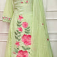 Celadon Floral Grace – Mull Cotton 3 Piece Set (RT1068)