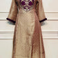 Royal Plum Tissue Jakat Suit Set (RT1071)