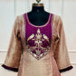 Royal Plum Tissue Jakat Suit Set (RT1071)