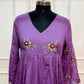 Lavender Bloom Mull Cotton Empire Cut Set (RT1081)