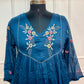 Midnight Bloom Empire Cut Mull Cotton Set (RT1085)