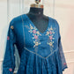 Midnight Bloom Empire Cut Mull Cotton Set (RT1085)