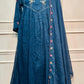 Midnight Bloom Empire Cut Mull Cotton Set (RT1085)