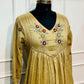 Sand Glow Empire Cut Mull Cotton Set (RT1084)