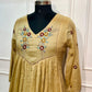 Sand Glow Empire Cut Mull Cotton Set (RT1084)