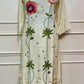 3D Floral Embroidered HO White Suit Set (RT1073)