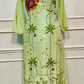 3D Floral Embroidered HO Green Suit Set (RT1072)