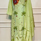 3D Floral Embroidered HO Green Suit Set (RT1072)