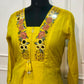 Sunflower Grace Pure Mull Cotton Embroidered Suit Set (RT1075)