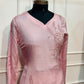 Blush Bloom Chinon Embroidered A-Line Suit Set (RT2034)