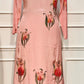 Sunlit Tulip Bloom – Chinon Brush Paint A-Line Anarkali Set (RT1092)