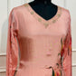 Sunlit Tulip Bloom – Chinon Brush Paint A-Line Anarkali Set (RT1092)