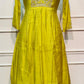 Golden Meadow Poly Mull Chanderi Embroidered Anarkali Suit Set (RT1097)