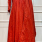 Coral Blossom Mull Cotton Embroidered Empire Cut Suit Set (RT1099)