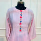 Rosé Milk – Poly Mull Chanderi 3 Piece Suit Set (RT1126)