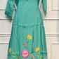 Lagoon Bloom – Poly Mull Chanderi 3 Piece Suit Set (RT1120)