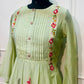 Celadon Bloom – Poly Mull Chanderi A-Line Suit Set (RT1116)