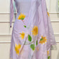 Lavender Flora – Poly Mull Chanderi 3 Piece Suit Set (RT1122)