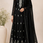 Black Empress – Premium Chinon Anarkali 3 Piece Suit Set (RT1128)