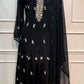 Black Empress – Premium Chinon Anarkali 3 Piece Suit Set (RT1128)