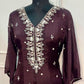 Cocoa Elegance – Premium Chinon Anarkali 3 Piece Suit Set (RT1131)