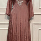 Dusty Rose Charm – Premium Chinon Anarkali 3 Piece Suit Set (RT1132)