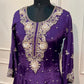 Majestic Violet – Premium Chinon Anarkali 3 Piece Suit Set (RT1133)