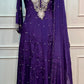 Majestic Violet – Premium Chinon Anarkali 3 Piece Suit Set (RT1133)