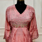 Blush Elegance Chinon Embellished Anarkali Suit Set (XL)