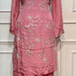 Rose Petal Chinon Floral Embellished Suit Set (L,XL, XXL)