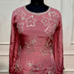Rose Petal Chinon Floral Embellished Suit Set (L,XL, XXL)