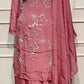 Rose Petal Chinon Floral Embellished Suit Set (L,XL, XXL)