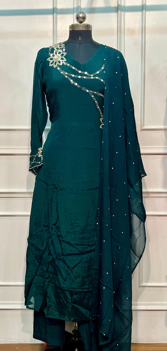 Emerald Grace Chinon A-Line Suit Set (XL, 2Xl, 3XL,4XL)