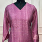 Dusty Mauve Imported Floral Print Suit Set (XXL)