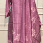 Dusty Mauve Imported Floral Print Suit Set (XXL)