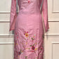 Blush Pink Mull Chanderi Embroidered Suit Set (L)