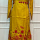 Mustard Bloom Embroidered Chanderi Suit Set