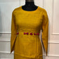Mustard Bloom Embroidered Chanderi Suit Set