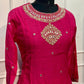 Rani Pink Mirror Embroidered Chanderi Suit Set (RT1142)