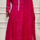 Pink Designer Anarkali Suit Set (L, XL, XXL)