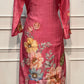 Rosé Garden Tussar Suit Set (XXL)
