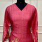Rosé Garden Tussar Suit Set (XXL)