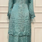 Sage Sparkle Chinon Suit Set (L, XXL)