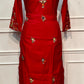 Ruby Blossom Muslin Embroidered Suit Set (RT1143)