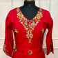 Ruby Blossom Muslin Embroidered Suit Set (RT1143)