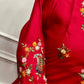 Ruby Blossom Muslin Embroidered Suit Set (RT1143)